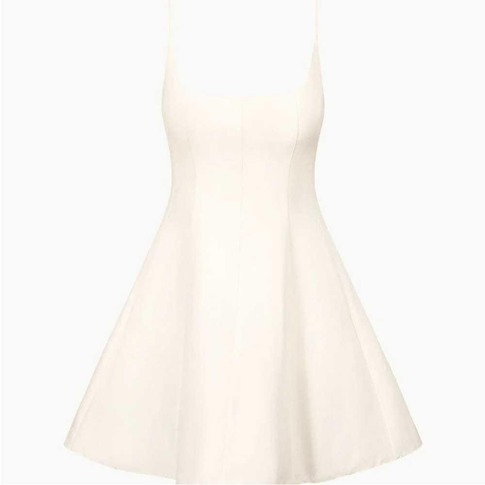 STAUD Joy Mini Dress in Ivory NWT